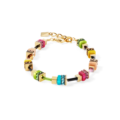 Coeur De Lion Armband Boho Sunset Cube Rainbow