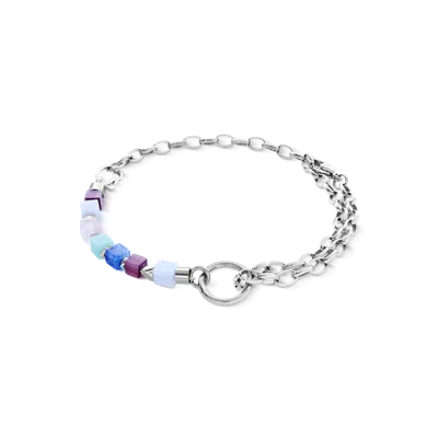 Coeur De Lion Armband Cube Mosaic Lumina Silber In Silver