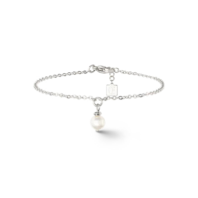 Coeur De Lion Armband Solitaire Süsswasserperle Silber In Silver