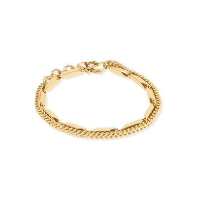 Coeur De Lion Armband Twisted Layers Gold