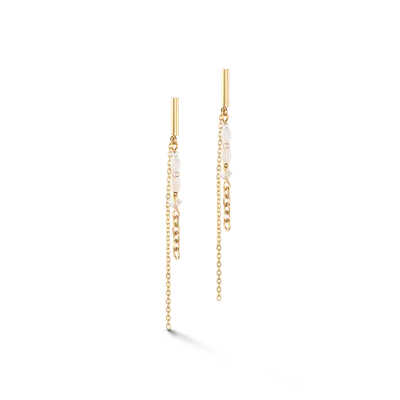 Coeur De Lion Brilliant Square Layer Ohrringe Gold