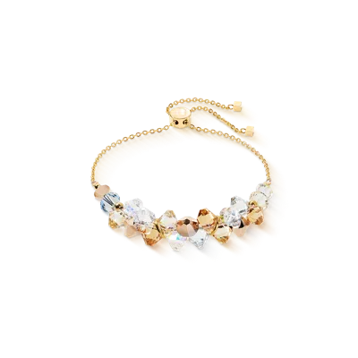 Coeur De Lion Dancing Crystals Armband Gold-beige