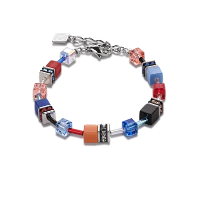 Coeur De Lion Geocube® Armband Multicolor Motion In Blue