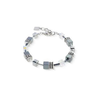 Coeur De Lion Geocube® Armband Platinum In Gray