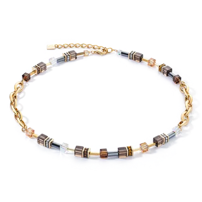 Coeur De Lion Geocube® Chunky Chain Halskette Gold-braun