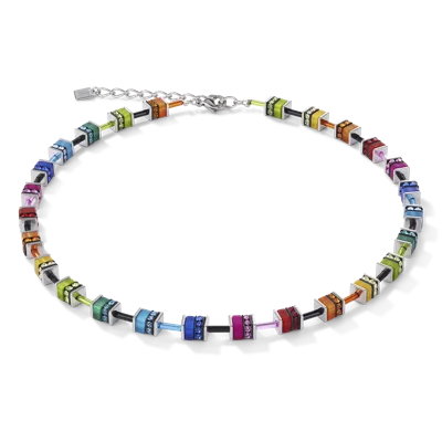 Coeur De Lion Geocube® Halskette Classic Polaris & Strass Multicolor