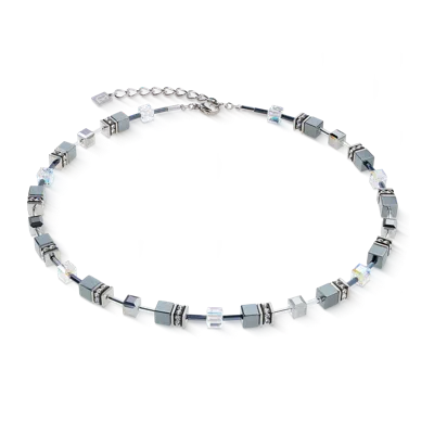 Coeur De Lion Geocube® Halskette Platinum In Metallic