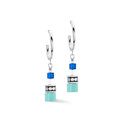 Coeur De Lion Geocube® Iconic Layer Chain Creole Ocean Vibes In Silver