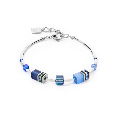 Coeur De Lion Geocube® Iconic Lite Armband Blau