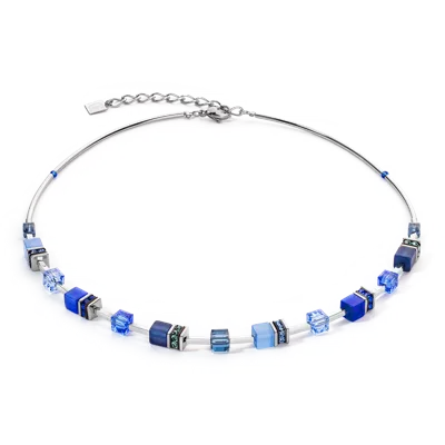 Coeur De Lion Geocube® Iconic Lite Halskette Blau In Blue