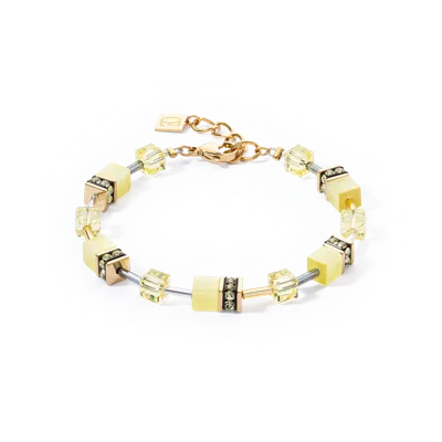 Coeur De Lion Geocube® Iconic Mono Gold Armband Gelb