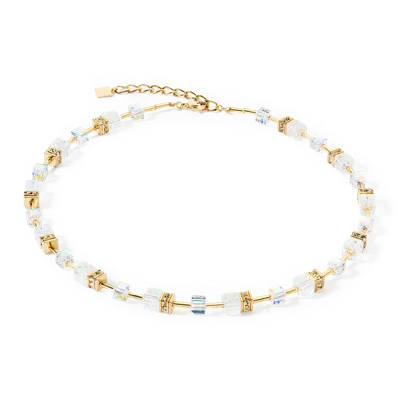 Coeur De Lion Geocube® Iconic Nature Halskette Gold-weiss