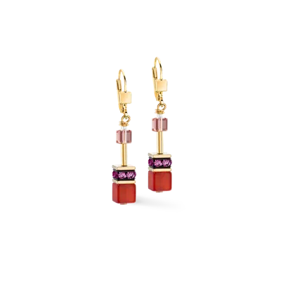 Coeur De Lion Geocube® Iconic Precious Ohrringe Festive Rot