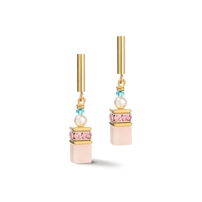 Coeur De Lion Geocube® Precious Fusion Pearls Ohrringe Multicolor Pastell