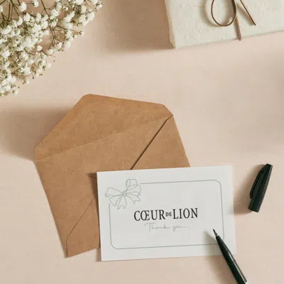 Coeur De Lion Geschenkgutschein "danke" In Gray