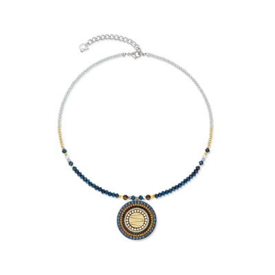 Coeur De Lion Halskette Amulett Modern Future Motion Bicolor In Silver