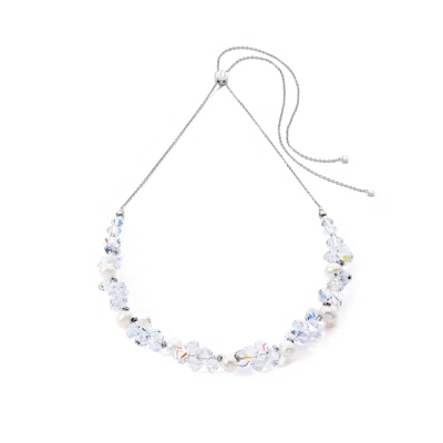Coeur De Lion Halskette Dancing Crystals & Pearls Silber In Metallic