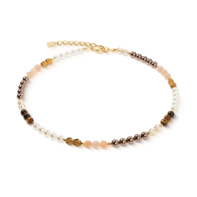 Coeur De Lion Halskette Precious Elysia Gold-braun