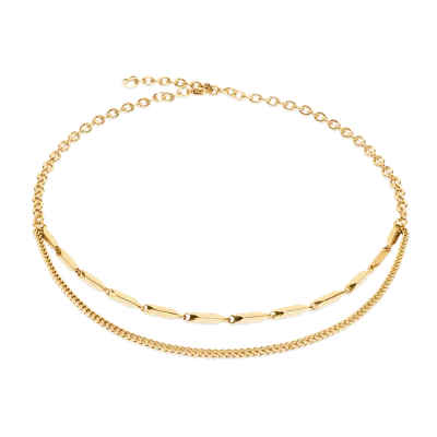 Coeur De Lion Halskette Twisted Layers Gold
