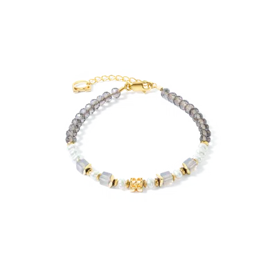 Coeur De Lion Iconic Collection Classic Signature Armband Gold-taupe