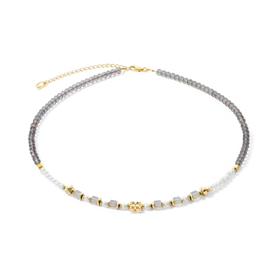 Coeur De Lion Iconic Collection Classic Signature Halskette Gold-taupe