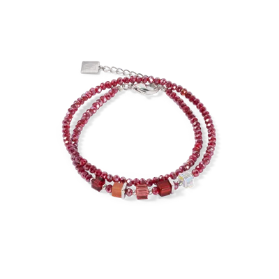 Coeur De Lion Joyful Colours Update Armband Silber-rot In Red