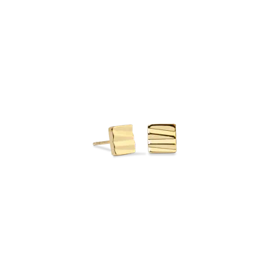 Coeur De Lion Ohrclips Square Wave Gold