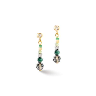 Coeur De Lion Ohrringe Amulett Glamorous Green Gold