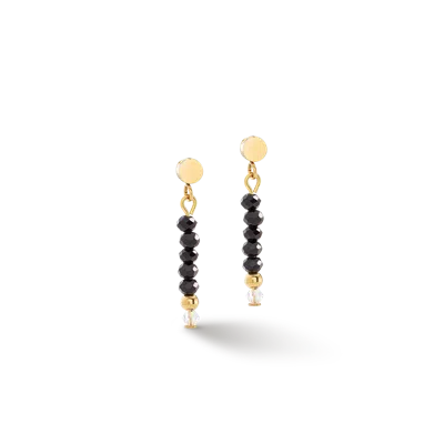 Coeur De Lion Ohrringe Little Twinkle Gold-schwarz