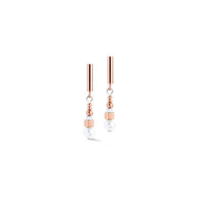 Coeur De Lion Ohrringe Shimmering Princess Pearls Roségold-weiss In Gold