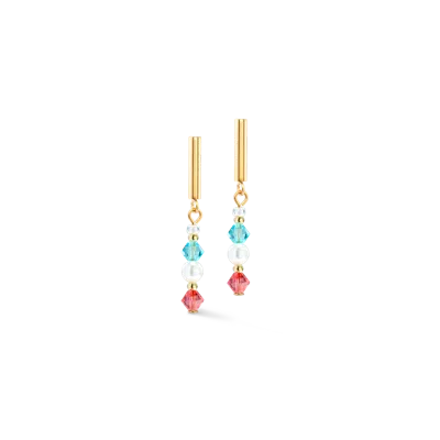 Coeur De Lion Princess Pearls Ohrringe Gold Rainbow