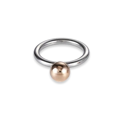 Coeur De Lion Ring Edelstahlkugel Klein Roségold In Metallic
