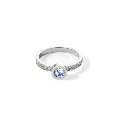Coeur De Lion Sparkling Dots Ring Silber Hellblau In Silver