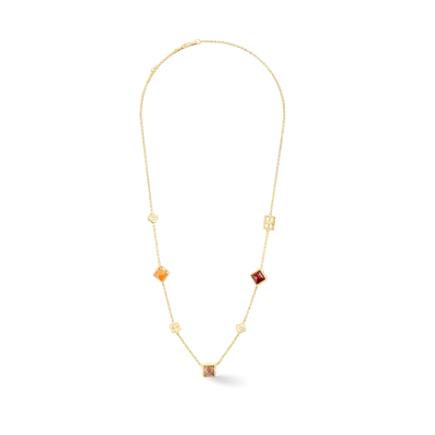 Coeur De Lion Station Collection Halskette Gold-rot