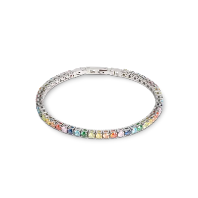 Coeur De Lion Tennisarmband Silber-multicolor In Metallic