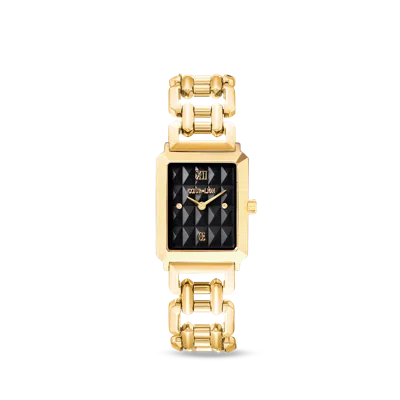 Coeur De Lion Uhr Iconic Spikes Schwarz Statement Gold