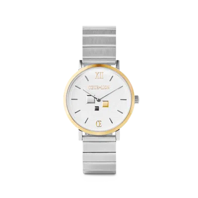Coeur De Lion Uhr Rund Brilliant White Bicolor Edelstahl Silber In Metallic