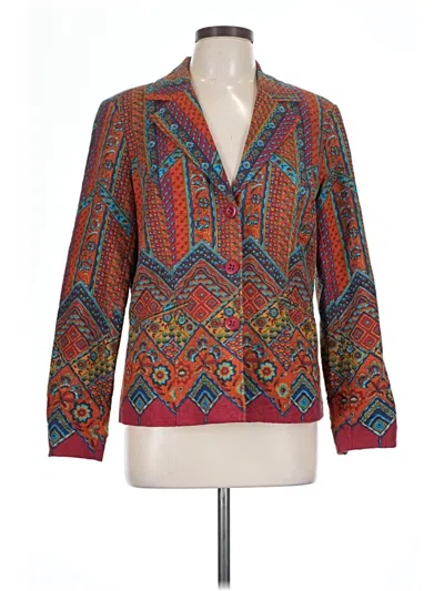 Pre-owned Coldwater Creek Blazer Jacket In Red