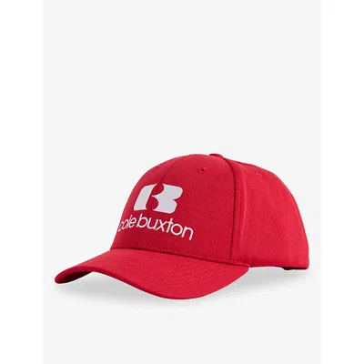 Cole Buxton Mens Icon Logo Woven Cap Dark Red