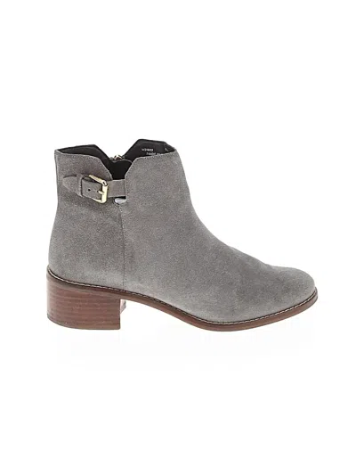 Pre-owned Cole Haan Ankle Boots In Gray