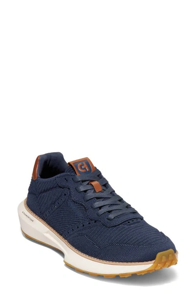 Cole Haan Men's Grandpr Ashland Stitchlite Trainers In Navy/british Tan