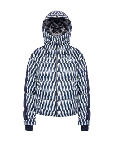 Colmar Hooded Quilted Puffer Jacket In Incense/nero