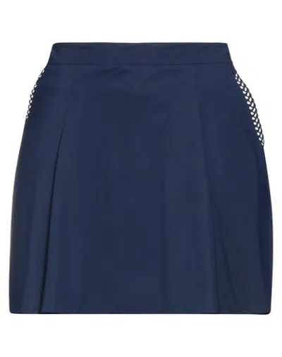 Colmar Woman Mini Skirt Midnight Blue Size 8 Polyamide, Elastane