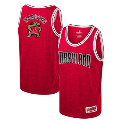 Colosseum Kids' Youth  Red Maryland Terrapins Shooting Tank Top