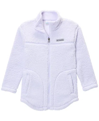 Columbia Kids' Big Girls West Bend Full-zip Fleece Sweatshirt In Purple