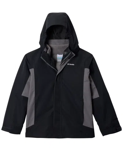 Columbia Kids' Boys' 8-18 Bugaboo Iv 3-in-1 Fleece Liner Jacket In Black,city Gray