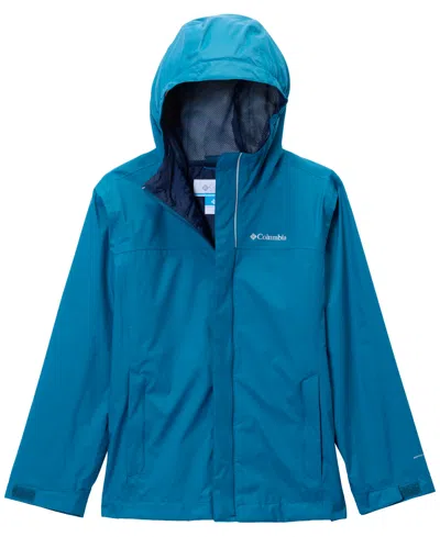 Columbia Kids' Boys' 8-20 Watertight Ii Waterproof Hooded Jacket In Blue