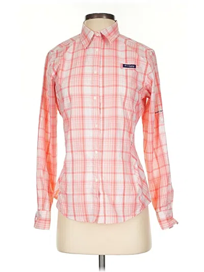 Pre-owned Columbia Long Sleeve Blouse In Orange