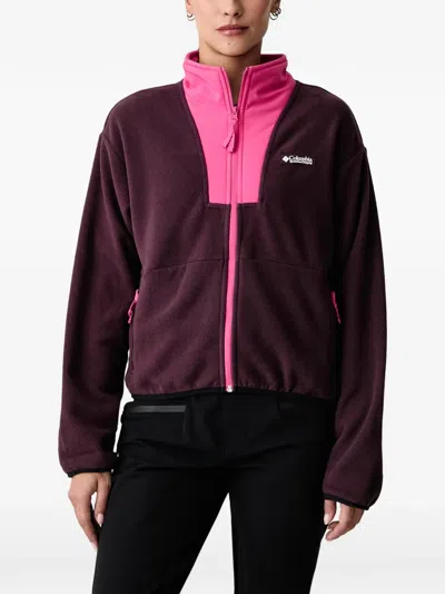 Columbia Sequoia Grove Ii Zip-up Sweatshirt In Burgundy