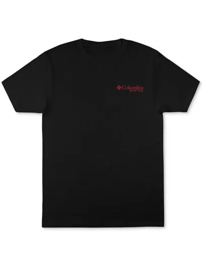 Columbia Sportswear Rhino Mens Crewneck Logo Graphic T-shirt In Black